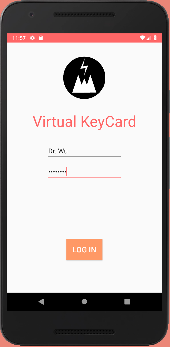 NFC Reader Login Page